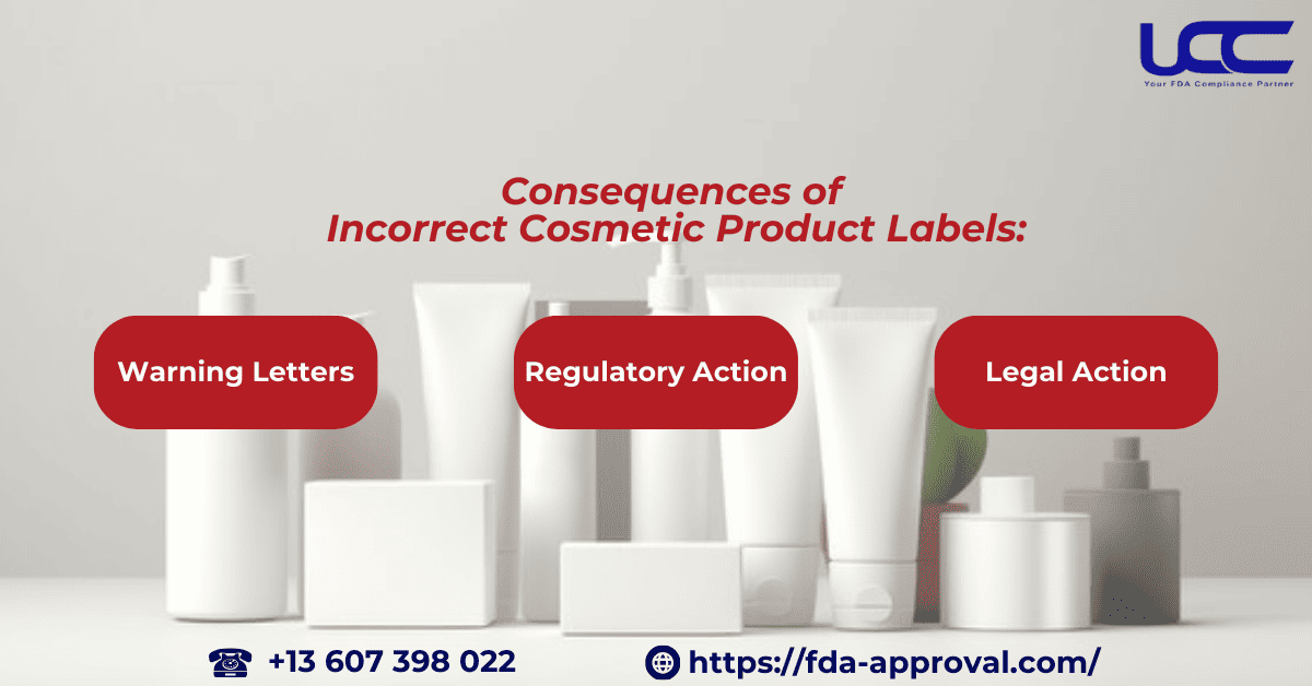 Be cautious when designing cosmetic labels