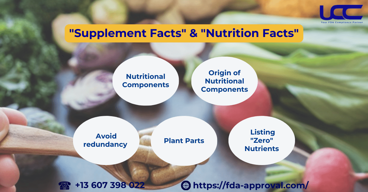 Differentiating "Supplement Facts" from "Nutrition Facts"